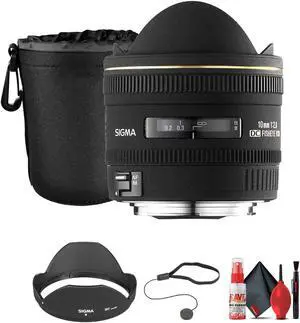 Sigma 10mm f/2.8 EX DC HSM Fisheye Lens for Sigma Digital Camera Bundle