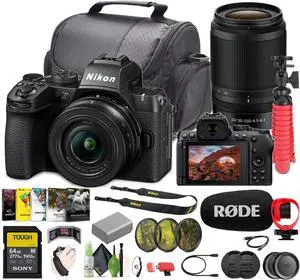 Nikon Z50II Mirrorless Digital Camera + Nikkor 16-50mm & 50-250mm Lenses Bundle