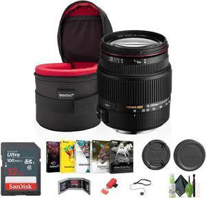 Sigma 18-200mm F3.5-6.3 II DC OS HSM Lens for Sony SLR Camera + Bundle