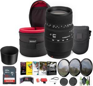 Sigma 70-300mm f/4-5.6 DG Macro Lens for Sony + Bundle
