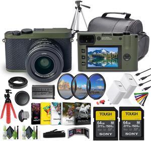 Leica Q2 Reporter Edition Digital Camera with memory card camera case tripod & more
