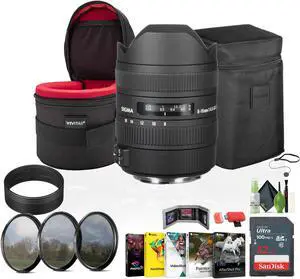SIGMA 8-16mm F4.5-5.6 DC HSM CANON + Bundle