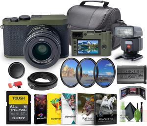 Leica Q2 Reporter Edition Digital Camera with leica flash memory card camera case + more