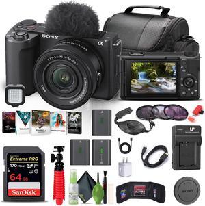 Sony Alpha ZV-E10 II Mirrorless Camera with 16-50mm Lens + 64GB Card + Filter + More