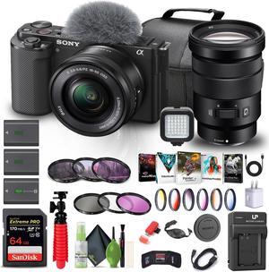 Sony Alpha ZV-E10 II Mirrorless Camera W/ 16-50mm Lens + Sony 18-105mm Lens + 64GB + More
