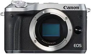 Canon EOS M6 Mirrorless Digital Camera (Body Only, Silver)