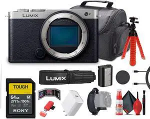Panasonic Lumix S9 Mirrorless Camera (Silver) Bundle with Accessories