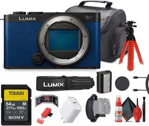 Panasonic Lumix S9 Mirrorless Camera (Blue) Bundle with Accessories