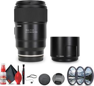 Tamron 90mm f/2.8 Di III VXD Macro Lens (Sony E) + Lens Filter Kit + Cleaning Kit + More