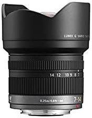 PANASONIC LUMIX G VARIO LENS, 7-14MM, F4.0 ASPH., MIRRORLESS MICRO FOUR THIRDS, H-F007014 (USA BLACK) (Renewed)