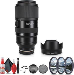 Tamron 50-400mm f/4.5-6.3 Di III VC VXD Lens (Sony E) + Lens Filter Kit + More