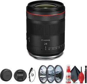 Canon RF 24mm f/1.4 L VCM Wide-Angle Lens (Canon RF) + Lens Filter Kit + More