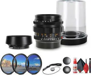 Leica Noctilux-M 50mm f/1.2 ASPH. Lens (Black) + Lens Filter Kit + Cleaning Kit + More
