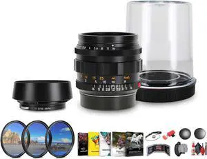 Leica Noctilux-M 50mm f/1.2 ASPH. Lens (Black) + Sling Backpack + More