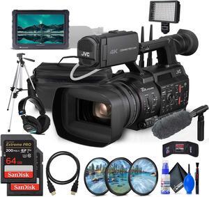 JVC GY-HC550 9.35MP 4K UHD Handheld 4K Broadcast Professional Camcorder + More