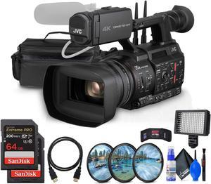 JVC GY-HC550 9.35MP 4K UHD Handheld 4K Broadcast Professional Camcorder + More
