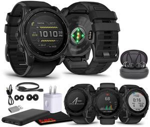 Garmin tactix 8 51mm, Solar Charged Display, Elite, Premium Tactical GPS Smartwatch, Includes Applied Ballistics Elite Solver, Titanium Bezel, Sapphire Lens, 40-Meter Dive Rating