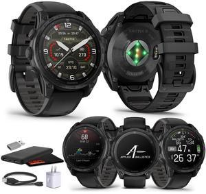 Garmin tactix 8 47mm, AMOLED Display, Premium Tactical GPS Smartwatch, Includes Applied Ballistics Ultralight Solver