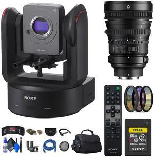 Sony FR7 Cinema Line PTZ Camera + Sony FE PZ 28-135mm Lens + Sony 80GB Card + More