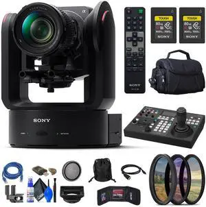 Sony FR7 Cinema Line PTZ Camera Kit with 28-135mm Zoom Lens + Sony RM-IP50 + More