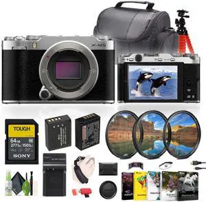 Fujifilm X-M5 Mirrorless Camera Body +Battery NP-W126+ Charger+64GB Card + More