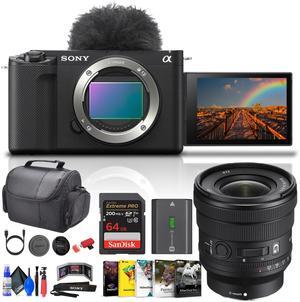 Sony ZV-E1 Mirrorless Camera (Black) + 16-35mm Lens + 64GB Card + Photo Software