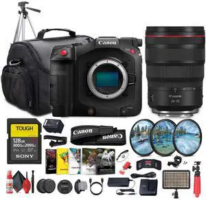 Canon EOS C80 6K Full-Frame Cinema Camera (Canon RF) + Canon RF 24-70mm Lens + More