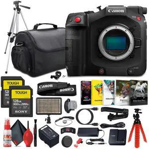 Canon EOS C80 6K Full-Frame Cinema Camera (Canon RF) + 128GB Memory Card + More