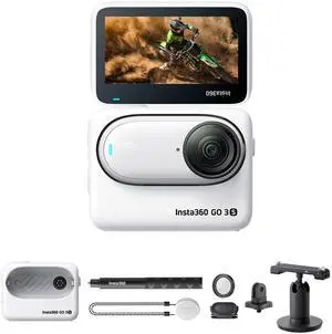 Insta360 GO 3S (64GB) + Invisible Selfie Stick + Mount Adapter Bundle + More