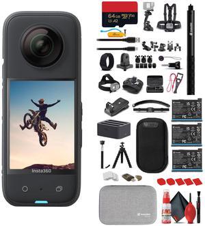 Insta360 X3 - Waterproof 360 Action Camera + 50-in-1 Accessory Bundle