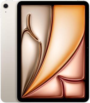 Apple iPad Air 11-inch with M3 chip Built for Apple Intelligence, Liquid Retina Display, 1TB, 12MP Front/Back Camera, Wi-Fi 6E, Touch ID, All-Day Battery Life - Starlight