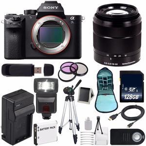Sony Alpha a7S II a7S Mark II a7SII ILCE7SM2/B Mirrorless Digital Camera (International Model ) + Sony E-Mount SEL 18-55mm Zoom Lens (Black) + 49mm Filter Kit 6AVE Bundle 14