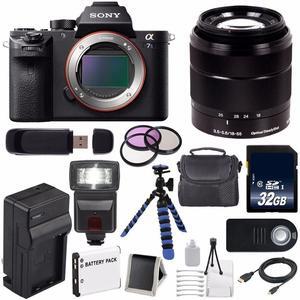 Sony Alpha a7S II a7S Mark II a7SII ILCE7SM2/B Mirrorless Digital Camera (International Model) + Sony E-Mount SEL 18-55m