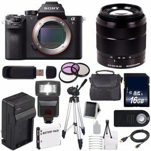 Sony Alpha a7R II Mirrorless Digital Camera (International Model ) + Sony E-Mount SEL 1855 18-55mm Zoom Lens (Black) + 49mm 3 Piece Filter Kit 6AVE Bundle 21