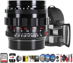 Leica Noctilux-M 50mm f/1.2 ASPH. Lens (Glossy Black) | Ultra-Fast Classic Design + More