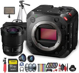 Panasonic Lumix BS1H Full-Frame Box Cinema Camera + More Accessory Bundle