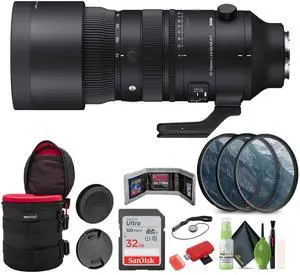 Sigma 70-200mm f/2.8 DG DN OS Sports Lens (Sony E) + Bundle