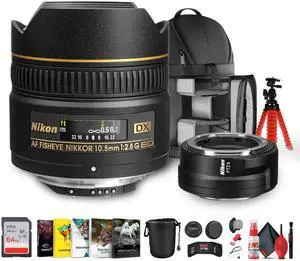 Nikon AF DX Fisheye-NIKKOR 10.5mm f/2.8G ED Lens for Creative Photography + More