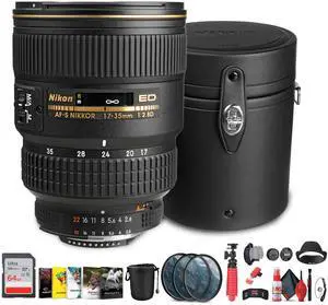 Nikon AF-S Wide-angle Zoom-NIKKOR 17-35mm f/2.8D IF-ED Lens + More Bundle