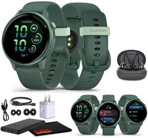 Garmin Vivoactive 6 Smartwatch Metallic Jasper Green with Jasper Green Band