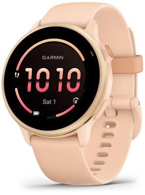 Garmin vívoactive® 6, Health and Fitness GPS Smartwatch, AMOLED Display, Up to 11 Days of Battery, Metallic Pink Dawn with Pink Dawn Band
