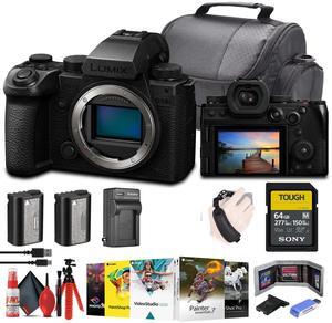 Panasonic Lumix S5 IIX Mirrorless Camera + 64GB Memory Card + Corel Photo Software + More