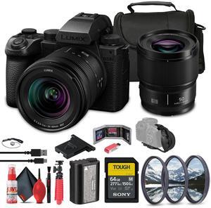 Panasonic Lumix S5 IIX Mirrorless Camera with 20-60mm and 50mm Lenses Kit