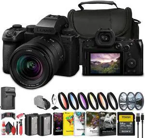 Panasonic Lumix S5 IIX Mirrorless Camera with 20-60mm Lens + 64GB Memory Card + More