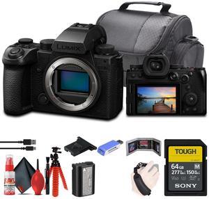 Panasonic Lumix S5 IIX Mirrorless Camera + 64GB Memory Card + Card Reader + More