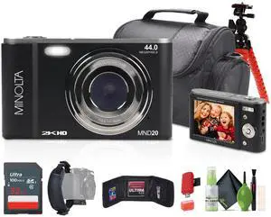 Minolta MND20 44 MP / 2.7K Ultra HD Digital Camera (Black) Minolta MND20 44 MP / 2.7K Ultra HD Digital Camera (Black)