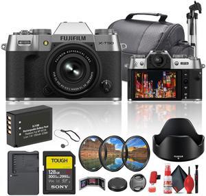 Fujifilm X-T50 Mirrorless Camera with 15-45mm f/3.5-5.6 Lens Bundle