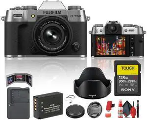 Fujifilm X-T50 Mirrorless Camera with 15-45mm f/3.5-5.6 Lens Bundle