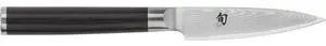 Shun Classic 3.5" Paring Knife, Handcrafted Japanese Vegetable & Fruit Knife, VG-MAX Core with Damascus Stainless Steel Cladding, Pakkawood Handle, Small Kitchen Tool for Peeling, Coring & Cutting