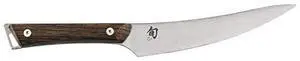 Shun Kanso 6" Boning and Fillet Knife, Handcrafted Japanese Curved Boning Knife, AUS10A Stainless Steel Blade, Tagayasan Handle, Meat and Fish Tool for Professional and Home Chefs